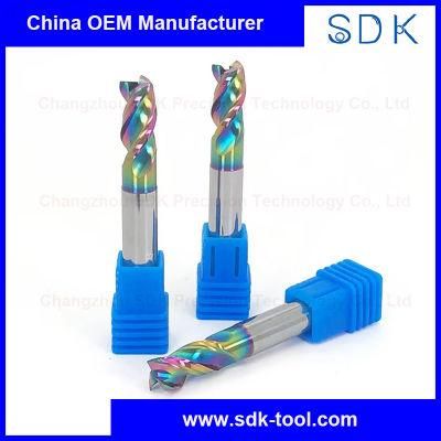Wholesale Price Tungsten Carbide Cutting Tools for Aluminum Dlc Coating End Mill with U Shape Big Feed