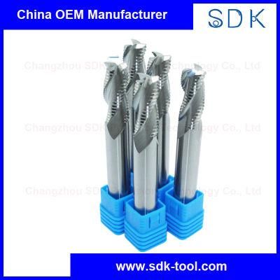 Solid Carbide 3 Flute Roughing End Mill for Aluminium