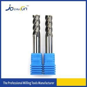 Solid Carbide Flat End Mill for Metal Roughing