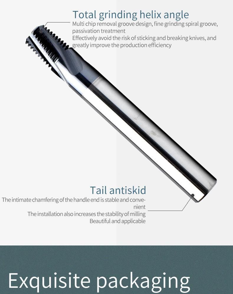 Nptf1/8-27 CNC 60 Degree Tungsten Steel American All Tooth Taper Sealing Pipe Thread Milling Cutter Nptf 1/16 1/4 3/4 3/8 1/2 Mill Mills Cutters