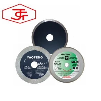 Sintered Continuous Diamond Saw Blade for Wet Cutting