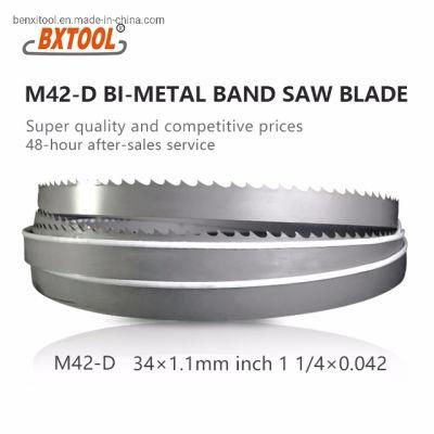 Bxtool M42-D Bimetal Band Saw Blade 34mm*1.1 (1 1/4*0.042 inch) for Cutting Metal