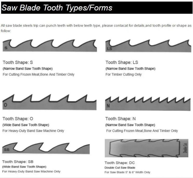 High Quality Woodworking Bandsaw Blade for Wood Cutting