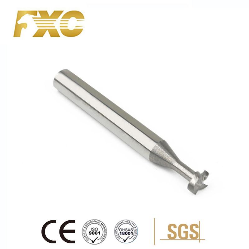 Multi Flutes Tungsten Carbide Small Size T-Slot End Mill for Aluminum