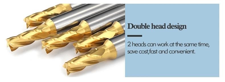 Bfl 4 Flute Solid Carbide Customized Double Head End Mills for Plastic