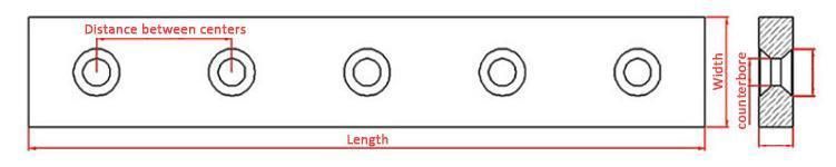 Alloy Inlaid Front Steel Long Cross Cutter Blade for Paper Pipe Cutting Machine