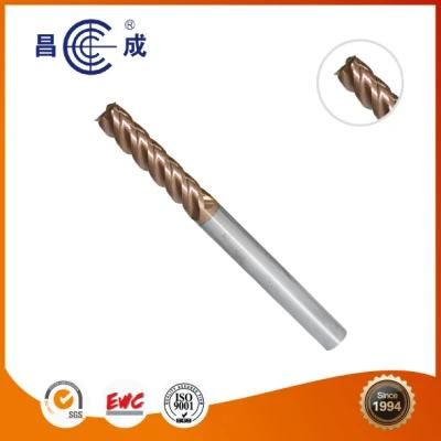 Non Standard 4 Flutes Solid Carbide End Mill Coating Tin