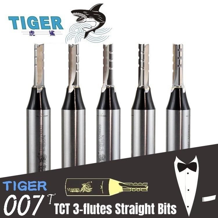 Tiger T007 1/2" Inch 3 Flutes Mortising Slotting Carbide End Mills