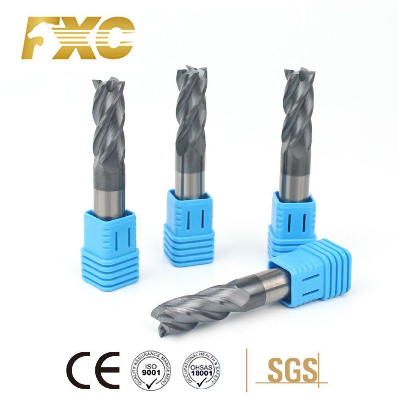 4 Flute HRC45 Solid Carbide End Mill Diamond Cutters