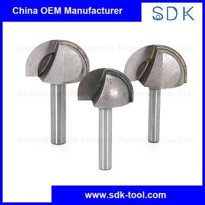 Round Bottom Carbide End Mill Woodworking Router Bits for Wood