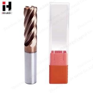 China 5 Flute Carbide Bull Nose End Mill with Unequal Pitch for Alloy Steel