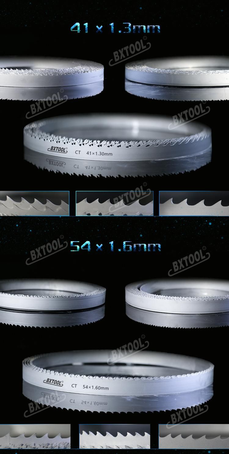 19*0.9*3t Setting Tooth Carbide Tipped Band Saw Blades for Cutting High Temperature Alloy Steels