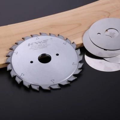 80mm 10+10t Tct Adjustable Scoring Circular Saw Blade for Laminated Panels MDF Chipboard Fireproof Materials