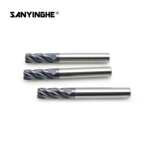 HRC50 Flat End Mill Carbide Altin Coated 4 Flutes Milling Cutter