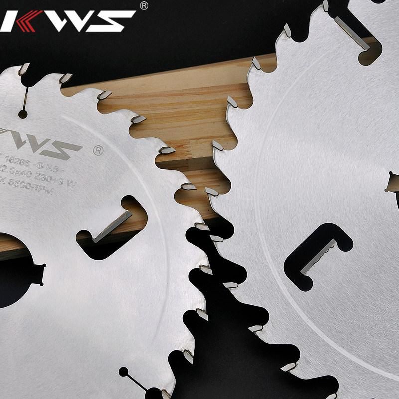 Kws Solid Wood Cutting Tct Multi-Rip Cut Saw Blade Rust Proof Surface Treatment Chrome Plating