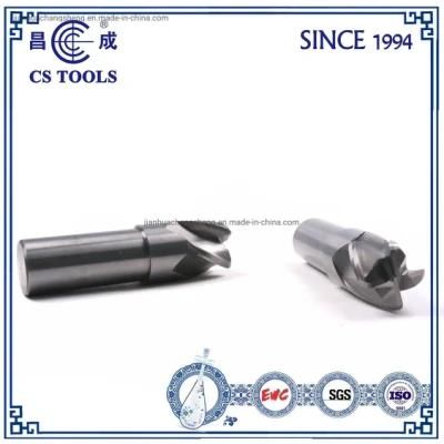 HRC 55 Solid Carbide 4 Flute End Mill with R-Angle