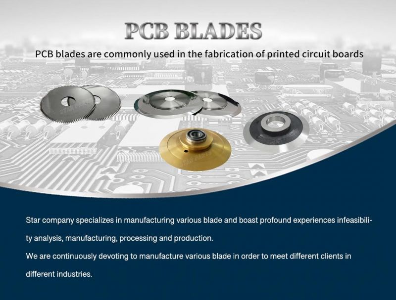 Diamond PCB V Scoring Cutter for Cutting V Groove for PCB/Cem1/Cem3/Fr2/Fr4