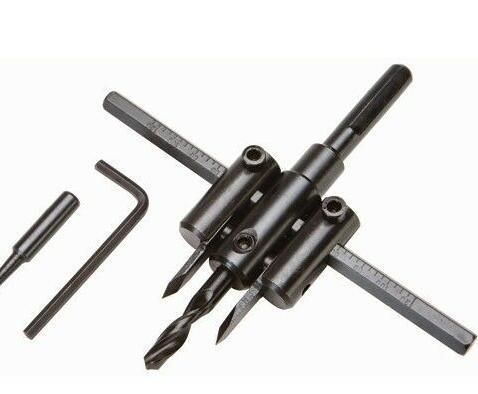 Adjustable Carbide Tipped Hole Cutters with 4 Carbide Cutter Blade