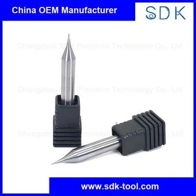 China OEM HRC60 Manufacturer Micro Solid Carbide Square End Mills for Gold