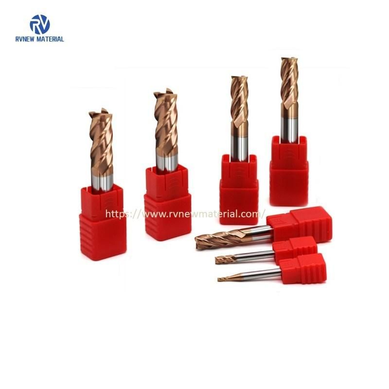 4 Flute Carbide Square Milling Cutter with Good Quality