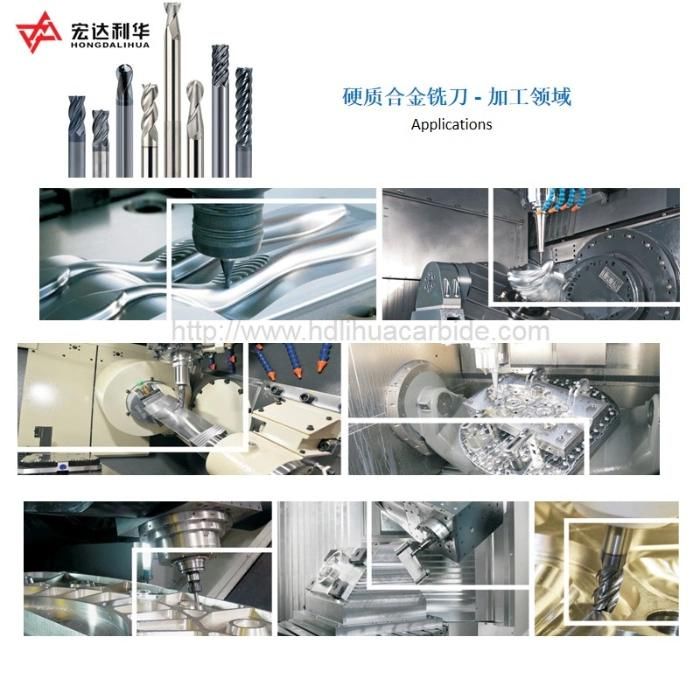 Factory Super Cutters Mills Staight Shank Endmill Cutting Tool From Zhuzhou Manufacture