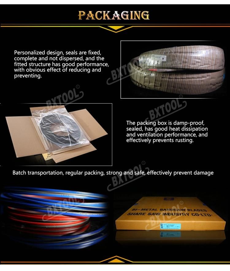 Bxtool-M51 67*1.60mm Inch 2 5/8*0.063 Bimetal Band Saw Blades High Performance Sawing (of large difficult to cut metal)