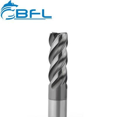 Bfl D9/10*25*D10*75-4f Solid Carbide Milling Cutter CNC Bits Fresa with Different Coating HRC45/55/65