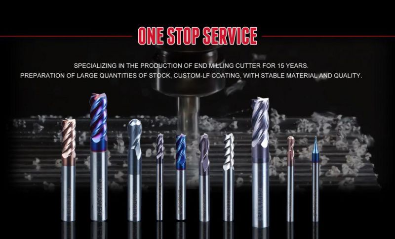 HRC 45 High Quality Solid Carbide Ball Nose End Mill