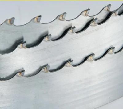 Tct Carbide Alloy Wood Cutting Band Saw Blade on Horizontal Wood Band Saw Machine