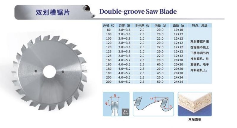 Tct Double-Groove Saw Blade