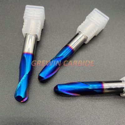 Gw Carbide-High Quality Ballnose End Mills for Finishing Machining HRC65