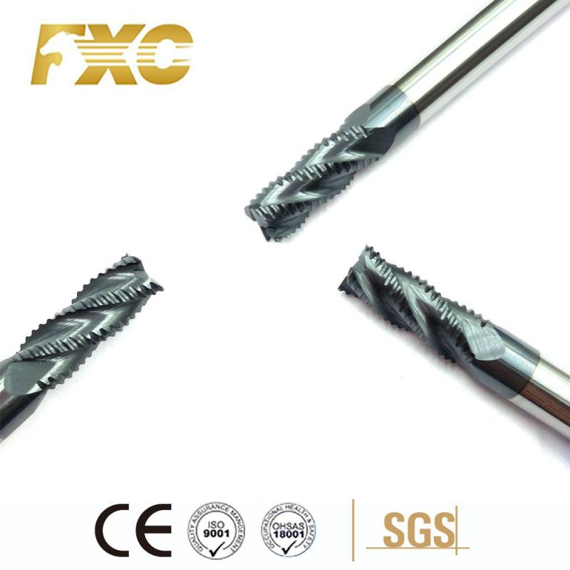 HRC45 Carbide Roughing End Mill Tungsten Carbide Milling Cutters
