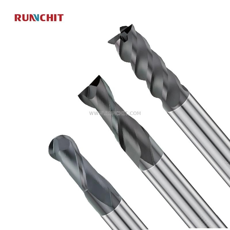 CNC Ballnose Bit Solid PCD Radiou Ballnose Milling Cutter Carbide Ball Nose End Mill Cutter for Mindustry Industry Materials High Die Industry (DBH0202) 