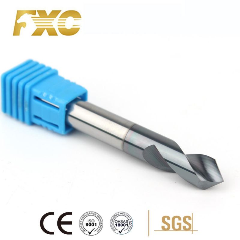 High Precision HRC45 2 Flutes Solid Carbide Center Drills