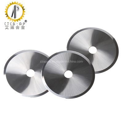 ISO9001 Circular Tungsten Carbide Paper Cutting Knives Carbide Blade