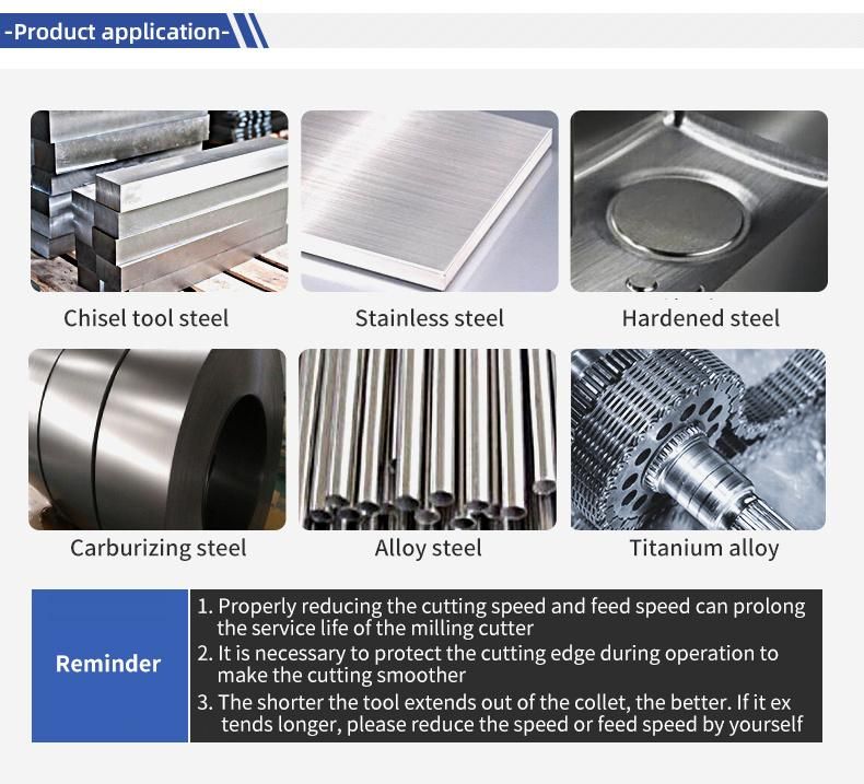 High Grinding Efficiency Excellent Quality 4 Edge Milling Cutter for CNC Milling Machine