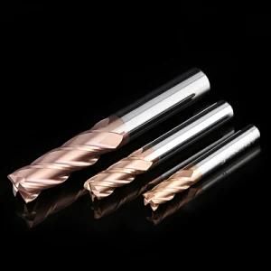 Solid Carbide 4 Flutes Ball Nose End Mill HRC55