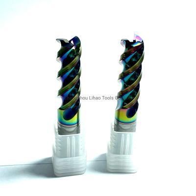 Um 4 Flutes Solid Carbide Square Endmill Cutter for Aluminum of Coated Colorful
