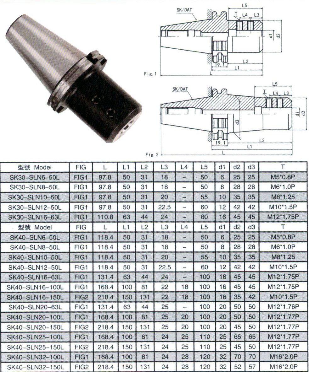 Bt/Nt/St/Jt/Sk/Dat/Cat Tool Holder Sk30-Sln Side Lock Milling Arbor
