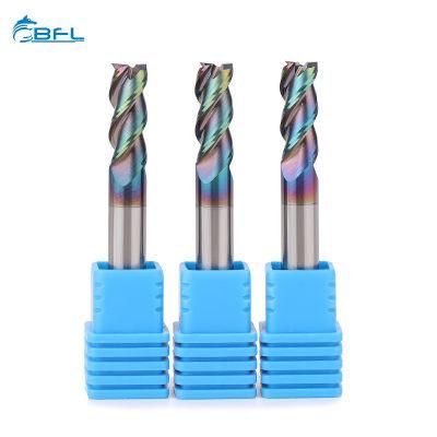 3 Flutes Solid Carbide Milling Cutter CNC Freza End Mill for Aluminum Color Coated