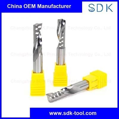 Reliable Quality and Price Solid Carbide Upcut 1 Flute O Flute Router Bits End Mills for Woodworking