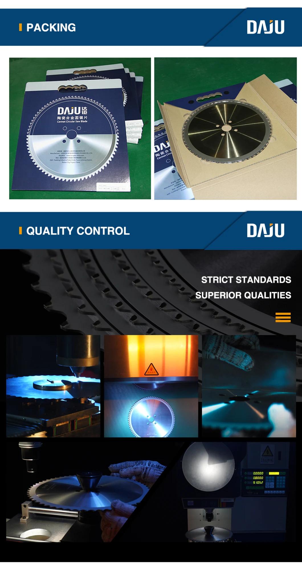 Daju Cermet Circular Saw Blade, Cold Saw for Metal Cutting, CNC Circular Saw Machine Compatible, Cutting Tool,