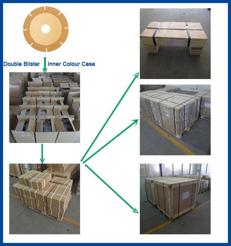 4-5 Inch Vacuum Brazed Diamond Circular Saw for Stone Processing