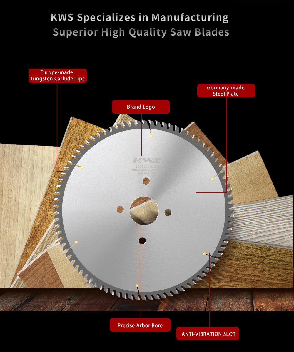 Kws Saw Saw Blade Tungsten Carbide Tipped Universal Saw Blade for Woodworking Cutting Tools