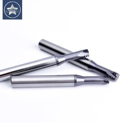 CNC 60&deg; Tungsten Steel American Three Row Thread Milling Cutters No. 1-72 3-56 10-32 Unf Fine Thread Mill Mills Cutter 1/4-28