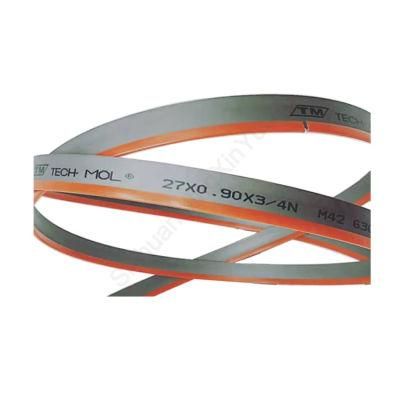 27X0.9mm M42 HSS Bi-Metal Bandsaw Blade for Cutting Large Found Bar