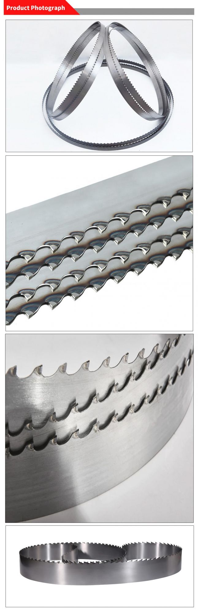 Pilihu Factory Manufacture Tct Wood Carbide Tipped Band Saw Blade Solid Blade Wood Saw Products Blades