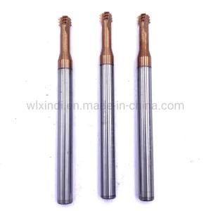 Tungsten Carbide Three-Tooth Thread End Mill M2.0*0.4*D4