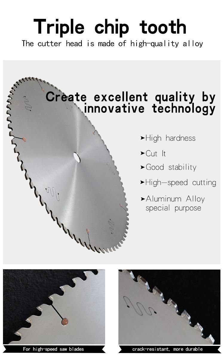 Hard Alloy Tct Circular Saw Blade for Cut off Metal 10inch