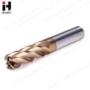 HRC55 4 Flute High-Performance Variable Helical Angle End Mill with Corner Radius
